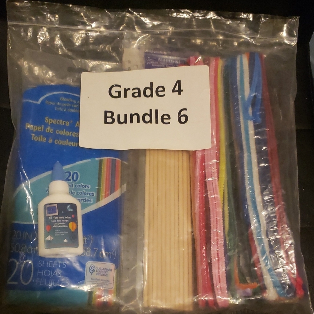 Bundle - Assorted Multicolor Craft Kit for Home or School Projects